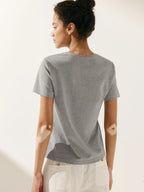 Stretch-Knit Bamboo Classic Basic Tee BELLE