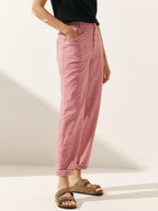 Linen Simple Button Fly Trousers HEIDI