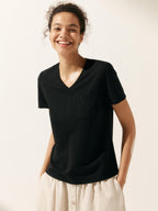 Stretch-Knit Bamboo Classic Basic Tee BELLE