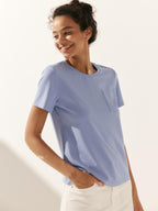 Stretch-Knit Bamboo Classic Basic Tee BELLE