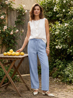 100% Linen Classic Pants LYON