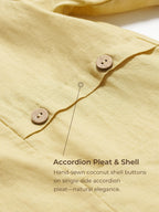 100% Linen Asymmetric Hem Long Top ISLA