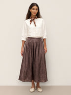 100% Linen Button-Front Drop Shoulder Shirt EASTER