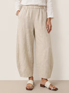 100% Linen Classic Ankle Pants ZOE