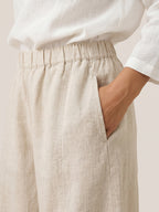 100% Linen Classic Ankle Pants ZOE
