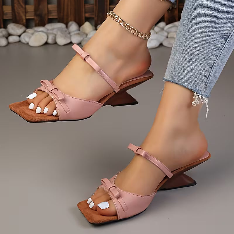 Valentina Bow Slingback Heels