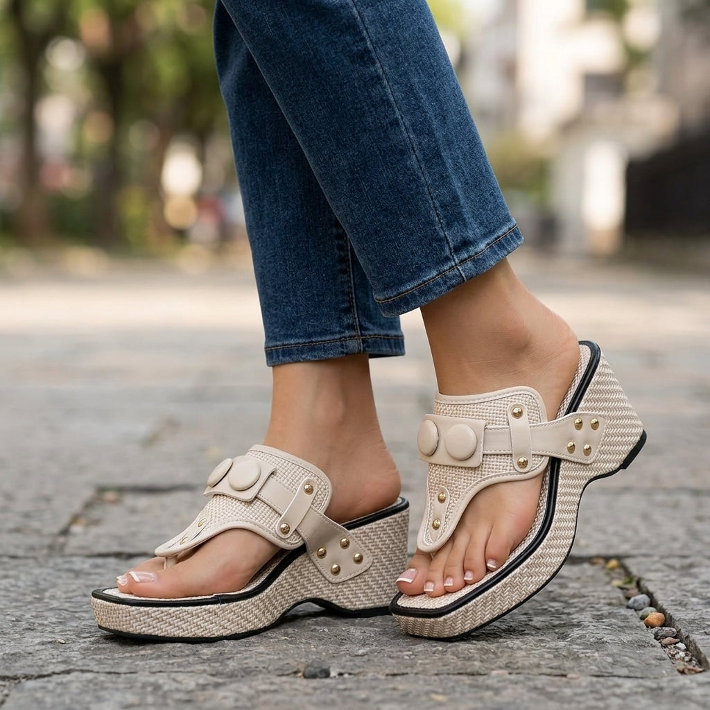 Elena Wedge Sandals