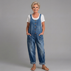 Saylor | Wide-Leg Denim Overalls