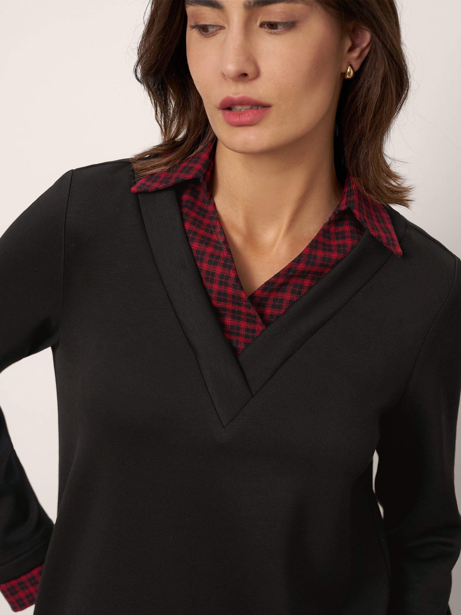 Johnny Collar Long Sleeve Top URSA