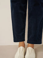 Cotton Elastic Waist Tapered Pants NIKKI