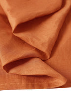 100% Linen Dropped Collar Long-Sleeve Top TRISTAN