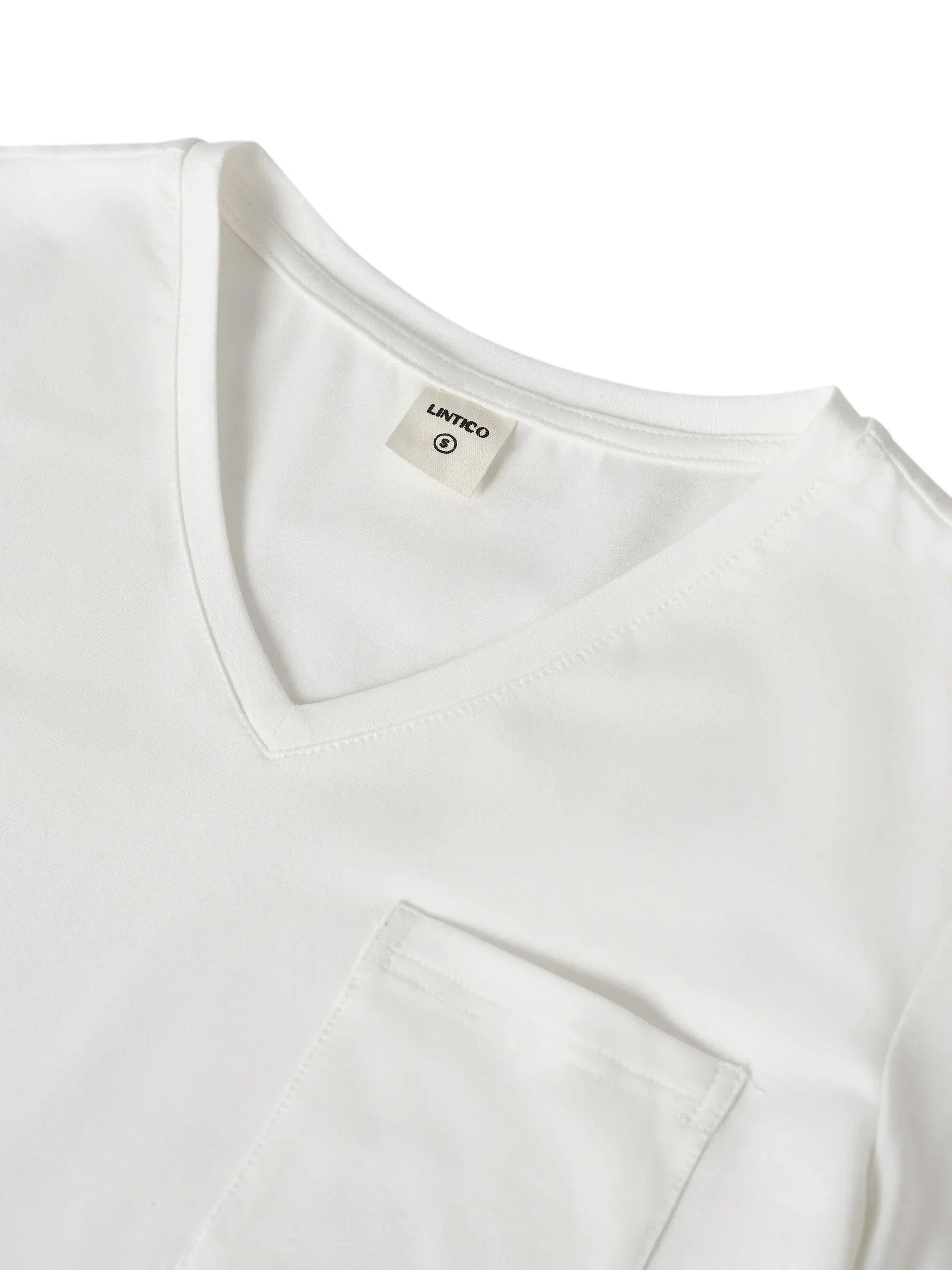 Stretch-Knit Bamboo Classic Basic Tee BELLE