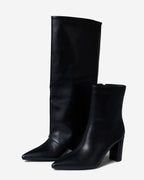 2 in 1 knee & ankle boots - Black