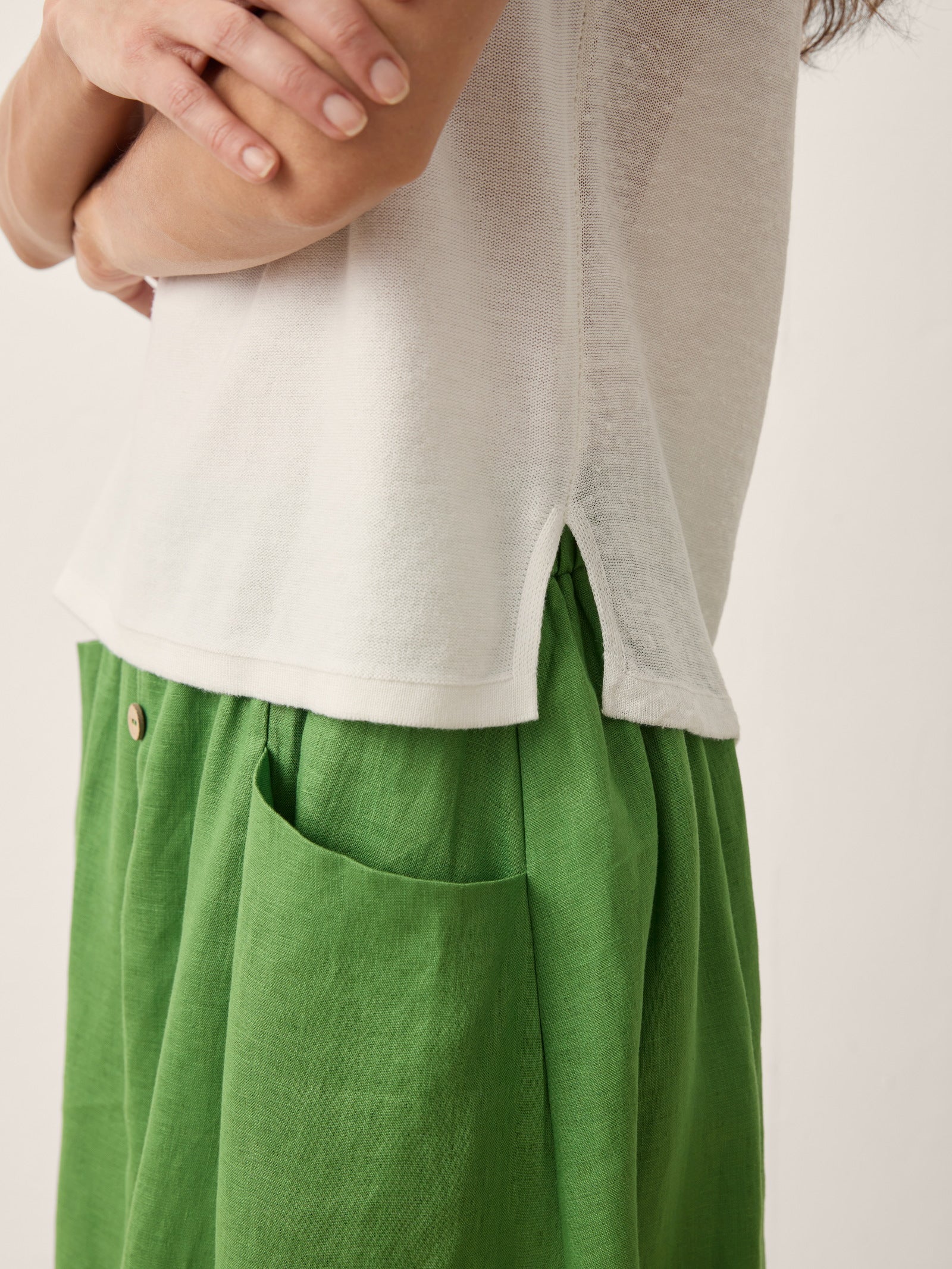 Linen Jersey Essential Vest EMILY
