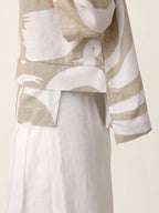 Linen Layered Asymmetric Top NOREEN