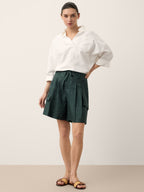 Linen Oversized Fit Pocket Shirt ELOWEN