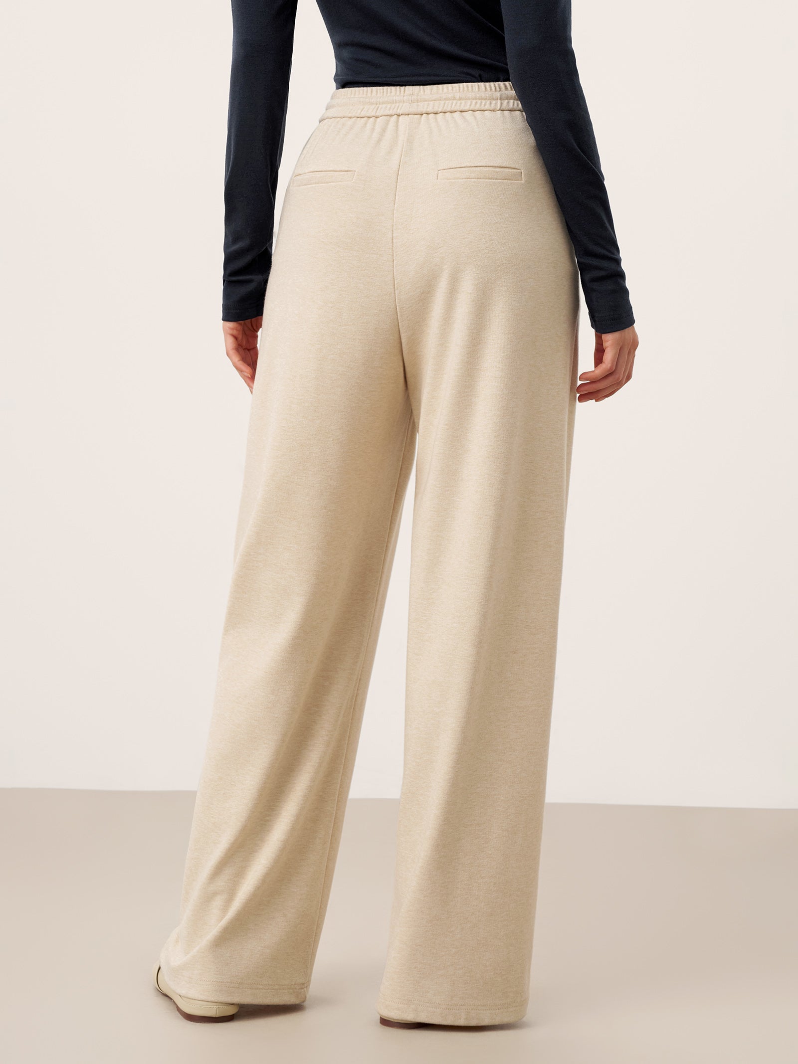 Lyocell-Blend Sculpted Pin-Tuck Drawstring Straight Trousers TAMSIN