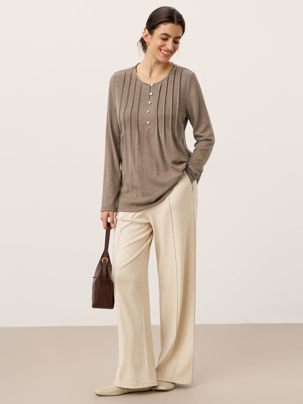 Lyocell-Blend Sculpted Pin-Tuck Drawstring Straight Trousers TAMSIN
