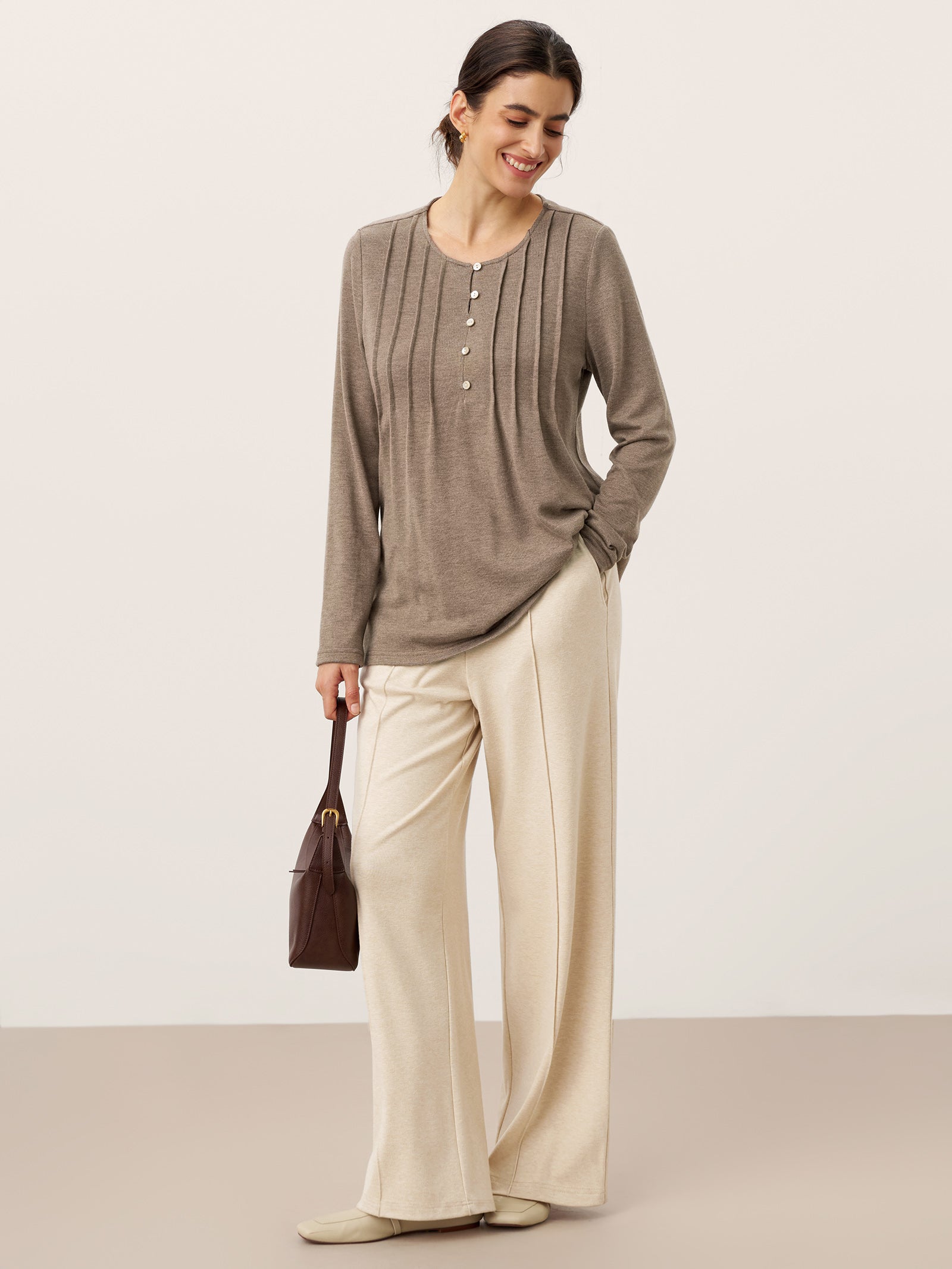 Lyocell-Blend Sculpted Pin-Tuck Drawstring Straight Trousers TAMSIN
