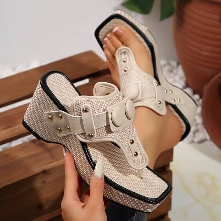 Elena Wedge Sandals