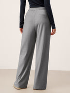 Lyocell-Blend Sculpted Pin-Tuck Drawstring Straight Trousers TAMSIN
