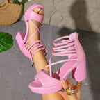 Celeste Strappy Block Heel