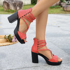 Celeste Strappy Block Heel