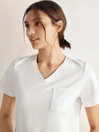 Stretch-Knit Bamboo Classic Basic Tee BELLE