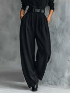 Doveline™ | Turtleneck Sweater & Wide-Leg Pants Set