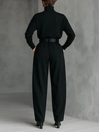 Doveline™ | Turtleneck Sweater & Wide-Leg Pants Set