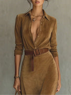 Greta™ | Belted Maxi Dress