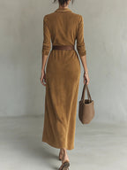 Greta™ | Belted Maxi Dress