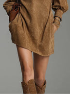 Suzette™ | Zip-Neck Mini Dress