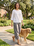 100% Linen Crop Pants RORY