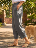 100% Linen Crop Pants RORY