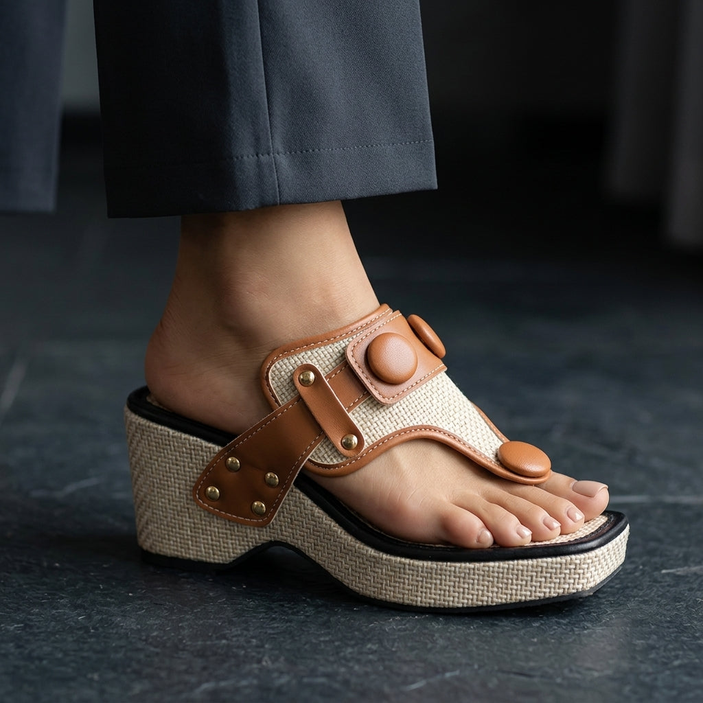 Elena Wedge Sandals