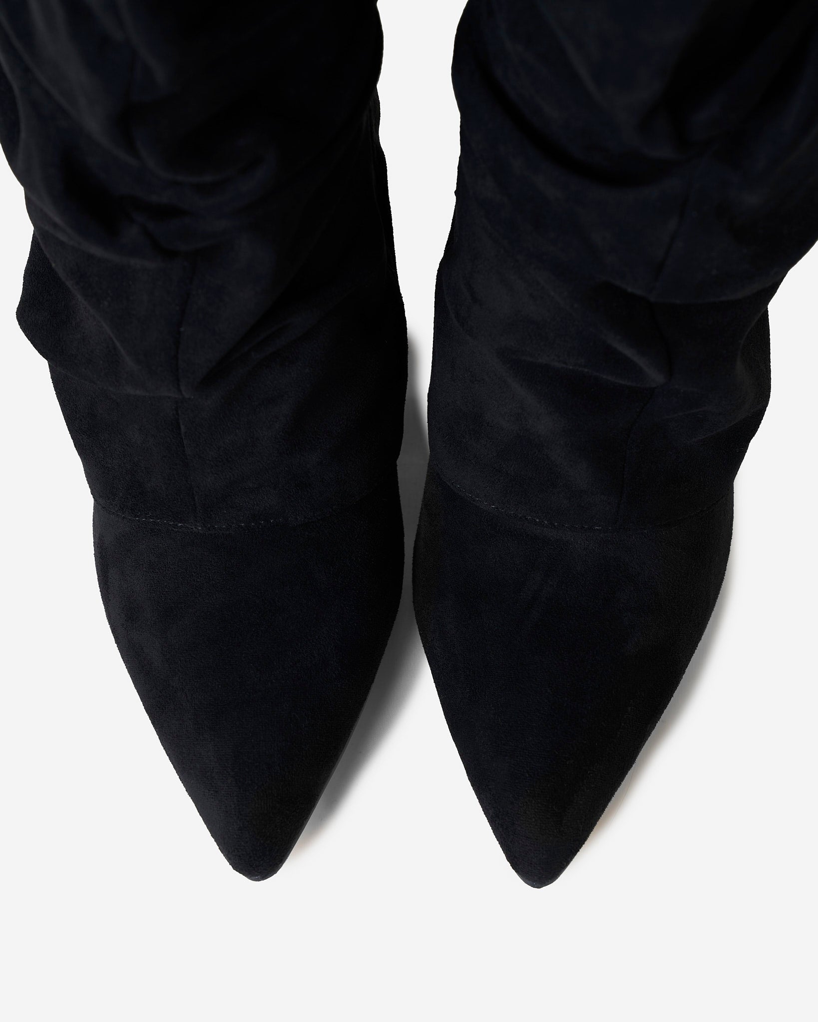 Lavista Slouchy Suede knee high boots - Black