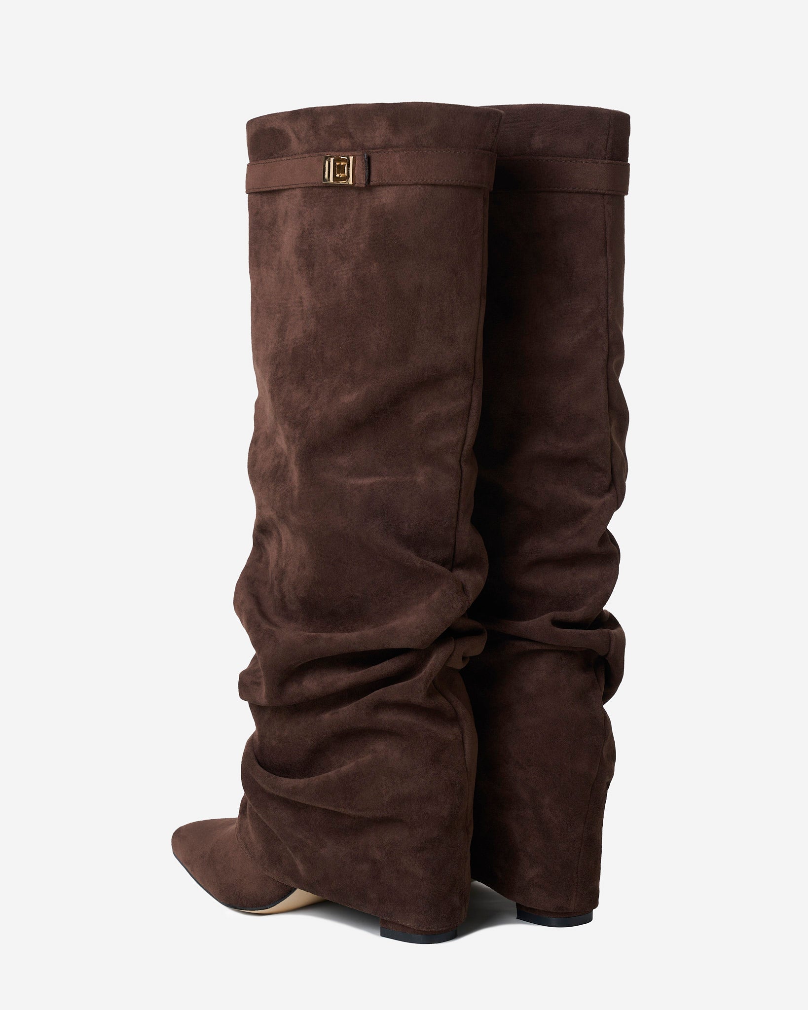 Lavista Slouchy Suede knee high boots - Dark Brown