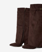 Lavista Suede knee high boots - Dark Brown