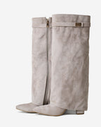 Lavista Suede knee high boots - Taupe