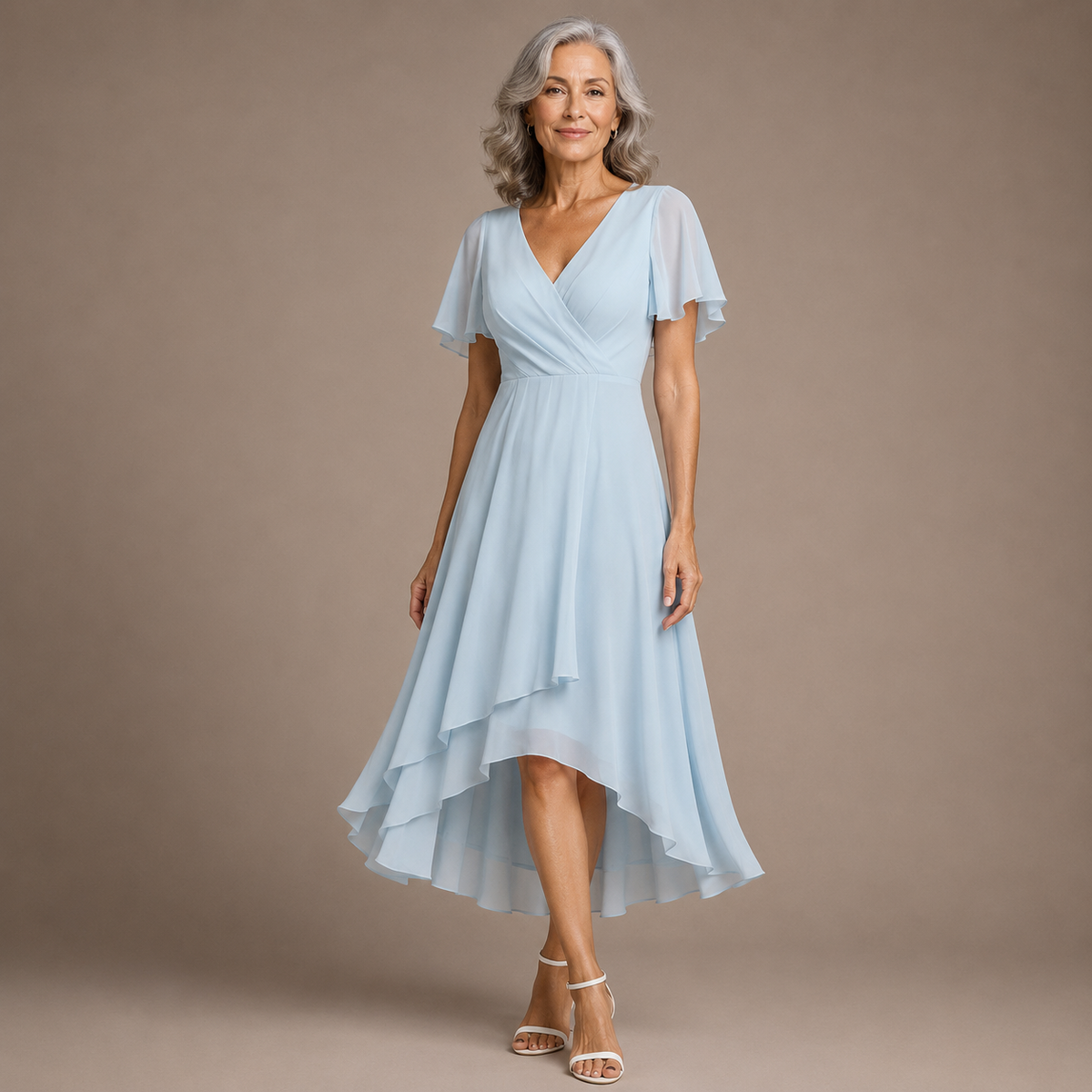 Aria™ | Elegant Butterfly Sleeve Maxi Dress