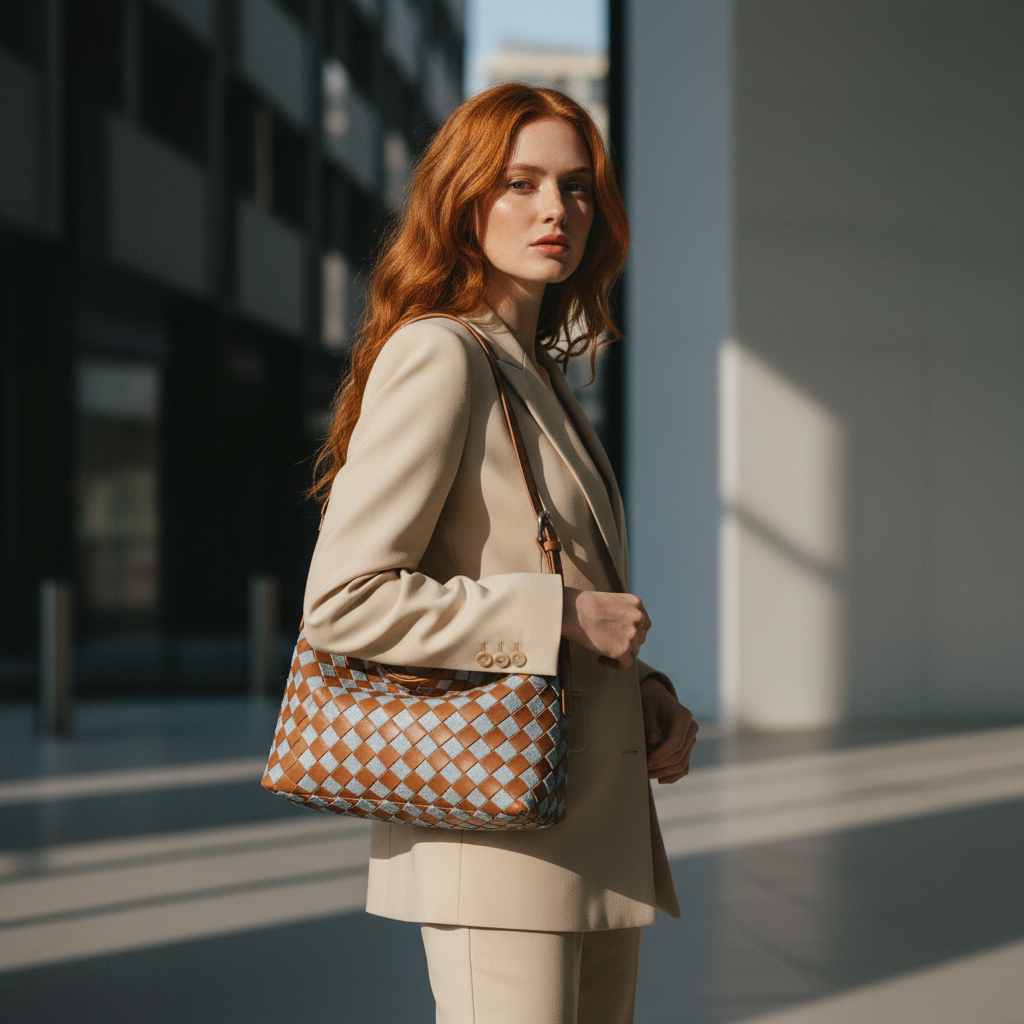 Tori Woven Hobo Bag