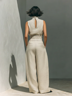 Nuria | Minimalist Sleeveless Top Set • S1